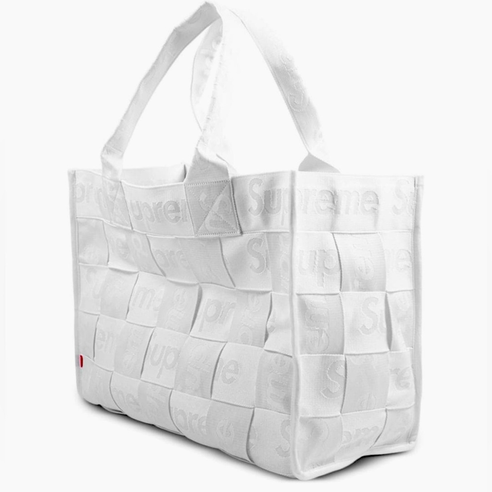 Supreme White Tote Bag